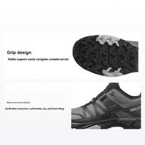 Salomon X Ultra 4 Wide GORE-TEX Magnet Black Men Sneakers Monument L41289200 45⅓ gray