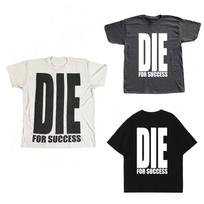 Men's Y2K women's crew neck Harajuku letter trend print hip-hop top punk street wear gothic re S black