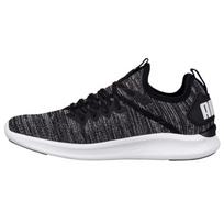 PUMA Ignite Flash Evoknit žemi bėgimo bateliai Juodi/Pilki Moteriški 190511-01 35.5 black