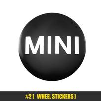 4 vnt. Automobilio rato stebulės centrinio dangtelio emblemos lipdukas BMW Mini Works Cooper F57 F55 F56 F54 F60 R50 R52 R53 R55 R56 R57 R58 czujm33 black