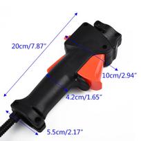 26mm Tube Throttle Cable Handle Black Handle Brush Cutter Switch Lawn Mower Switch  Multi Tool juoda