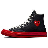 Comme des Garçons Play x Converse Chuck 70 High Juodi Raudoni Unisex Kedai Egret A01793C 35 black