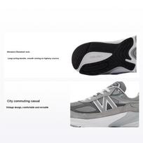 New Balance 990v6 Pagaminta JAV Castlerock moteriški sportbačiai pilki W990GL6 40 black