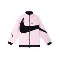 Nike Womens Big Swoosh Reversible Boa Jacket (Asia Sizing) Prism Pink/Black Men Outerwear BQ6546-601 L white