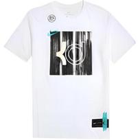 Nike Dri-Fit Kd Logo Tribute T-Shirt Men Tops White CD1279-100 L gray