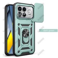 Stumdomas objektyvo dangtelis xiaomi POCO F8 Ultra dėklui Magnetinis žiedas Stovas Atsparus smūgiams telefono dėklas Funda for POCO F8 Ultra žalia
