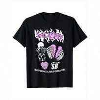 Junior Sad Boyz Corridos Tumbados H Belicos Mexico Music TShirt Man Comfortable Short Sleeve Cotton Crew Neck Ultra Soft 2XL black