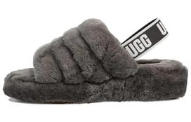 UGG Fluff Yeah šlepetės su storais padais, pilkos, moteriškos 1095119-CHRC 38