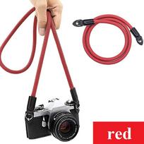Camera Strap Vintage 100cm Nylon Climbing Rope Camera Neck Shoulder Strap for Nikon Canon Sony Fuj Mirrorless Single DSLR Camera raudona