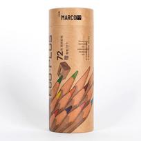 Marco 6100 Solid Wood Oil-Based Colored Pencils, 72 Colors for Hand-Painted Art and Design. 2B