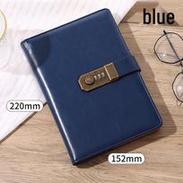 A5 Password-Protected Lock Diary Business Planner with Custom LOGO black
