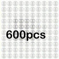 600pcs Transparent Capsule Vending Machine Round Spherical Capsule Batch Transparent Container Birthday Gift Handmade Supplies 28mm white