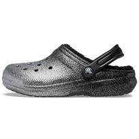 Crocs Classic Clog Beach Sandals Women's Black Silver 205842-067 34-35 black