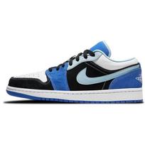 Air Jordan 1 Low SE Racer Blue Unisex Sneakers Psychic-Blue Black Multi-Color DH0206-400 49.5 black