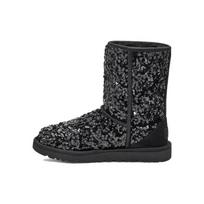 UGG Classic Short Chunky Sequin - Juodi Moteriški Kedai 1130650-BLK 36 black