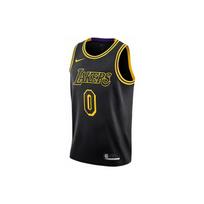 Nike NBA krepšinio marškinėliai Fan Edition - Lakers Kuzma Nr. 0 Mambos gyvatės rašto vyriški viršutiniai marškinėliai juodi geltoni DJ1433-012 XL black