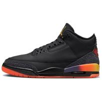 J. Balvin x Air Jordan 3 Retro Rio Unisex sportbačiai Juodi Solar-Flare Total-Crimson-Abyss FN0344-001 36