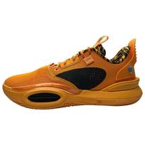 LiNing STA X  All City 10 Shock Absorption Anti-Slip Wear-Resistant Supportive Low-Top Basketball Shoes Men sneaker Yellow Black ABAS077-1 49 orange