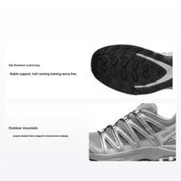 Salomon XA Pro 3D ADV Outdoor Sports Lightweight Breathable Low-Cut Trail Running Shoes Women Sneakers Alloy-Silver Gray 416175 46 gray