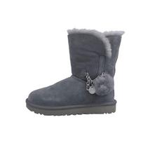 UGG Classic Mini Sheepskin Warm Durable Mini Pendant Plush Mid-Calf Snow Boots Women boots Blue Gray 1103765-GYS 39 gray