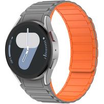 Samsung Watch7 Magnetic Silicone Strap: Seamless, Strong, Compatible with Models 4/5/6/7 Samsung Watch 4/5/6/7 black