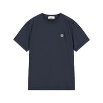 Stone Island Badge Embellished Crew Neck Short Sleeve T-Shirt Men Tops L1S152100027S0013-V0020 M