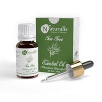 Naturalis Tea Tree Oil for Hair, Acne, Pimples and Scar - Pure and No Dilution Tea Tree Oil - No Solvents - Ideal for Aromatherapy - 15ml 15ML white