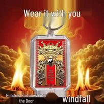 Azure Dragon Bagua Feng Shui Pendant for Home and Office Decor Azure Dragon Single, Not Blessed #Q065 beige