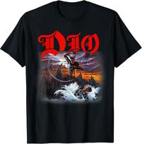 Dio Holy Diver Cover on Black T-Shirt S įvairiaspalvis