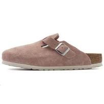 Birkenstock Boston Soft Footbed Comfortable Trendy Breathable Shoes Non-Slip Closed-Toe Slippers Women slippers Pink 1023263 37 gray