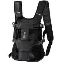 Pet Backpack Cat Carrier Portable Outdoor Dog Carrier Chest Strap for Dogs and Cats (black,S) juoda