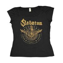 Sabaton marškinėliai moterims Juodas topas be rankovių Power Metal grupės marškinėliai Prekės S beige