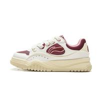 Li Ning Buu Low top Skateboard Shoes Women's Ivory AGCV464-1 39 balta
