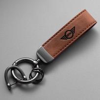 New Sude Leather Car Keychain Key Ring Lanyard Gift For BMW Mini Cooper Countryman Clubman R55 R56 R60 F54 F55 F56 Sticker lzkpf00 brown
