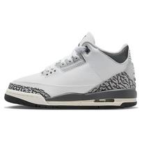 Air Jordan 3 Retro GS Hide N Sneak Vaikams Sportbačiai Balti Juodi Geležiniai DX6665-100 36