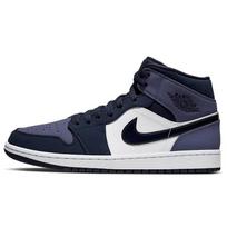 Air Jordan 1 Mid Šlifuotos Violetinės Unisex Sportbačiai Obsidianas Šlifuotas Violetinis Baltas 554724-445 47.5 black