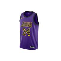 Nike Breathable NBA Lakers City Edition Kobe 24 18-19 Swingman Jersey Men Tops Purple AV4270-505 L blue