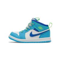 Air Jordan 1 Mid SE TD Sprite Baby Sneakers Blue Dark-Powder-Blue Racer-Blue DA8013-400 27 blue