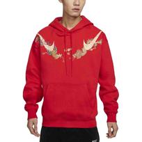 Nike Sportswear Cny Brand Logo Fleece Comfortable Pullover Hoodie Men hoodies University-Red HF7707-657 XL