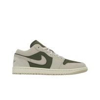 Air Jordan 1 Low Medium Olive Unisex Sportbačiai Žali Buriniai Šviesiai-Orewood-Rudi HV4089-201 44.5 gray