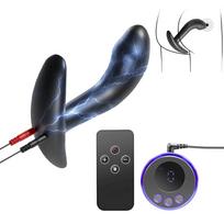 SuperLove E-Stim Prostate Anal Silicone Plug Set Black