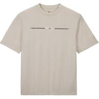 Jordan X Travis Scott Minimalist Logo Print Comfortable Breathable Crew Neck Knit Short Sleeve T-Shirt Men Tops Light-Bone DZ5511-072 XXL