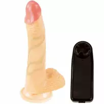 BAILE Super Vibro Dong V - Vibrating Model with Suction Cup, 20.5 cm