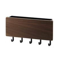 Stylish Entryway Mail and Key Holder with Double Rack and Hooks for Home Organizing Coats and Dog Leashes Daily Use juoda