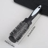 Round Curling Roller Comb Hair Styling Nylon Brush Thermal Aluminum Tube Barrel Hair Comb For Woman Man Hair Blowing And Drying S
