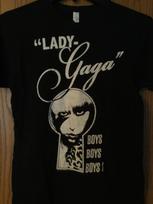 Lady Gaga - “Boys Boys Boys!” - 2009 Black Shirt - M - Tultex S gray