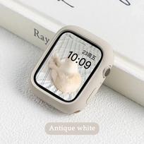 Silicone Cover For Apple Watch Case 10 42mm 46mm 44mm 40mm 45mm 41mm Accessories Bumper Shell Protector iWatch series SE 6 7 8 9 45mm series 7 8 9 beige