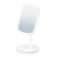 Beurer 10468 LED šviesos veidrodis 15x21 cm baltas - stačiakampis makiažo veidrodis, kurį galima statyti
