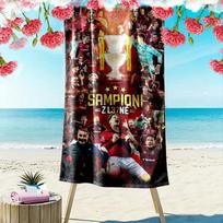 AC Sparta Praha Print Beach Towel, Large Soft Quick Dry Towel for Beach Camping Swimming 70cmx140cm(27x55inch) black