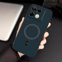 Biruiqu Infinix Note 40 Pro New Ultra-thin Magnetic Leather Shock-absorbing Protective Phone Case Infinix Note 40 Pro mėlyna